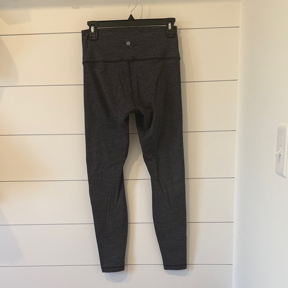 Lululemon Black Heather gray High-Rise Leggings Size 8